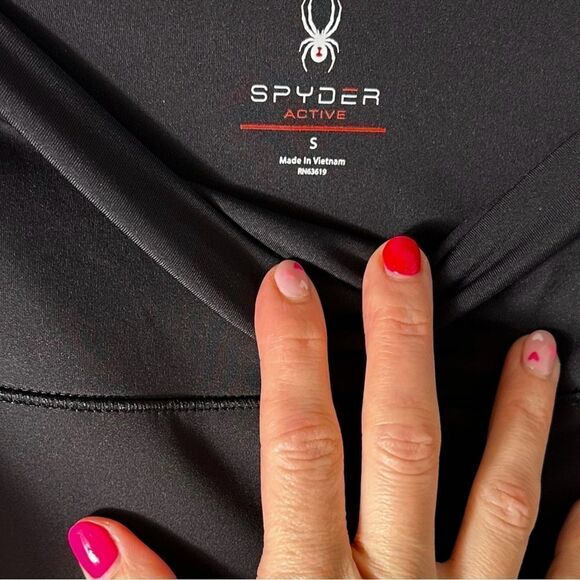 Spyder Active Women’s Black High Waisted 7/8 Zipper Pocket Legging - Picture 9 of 9